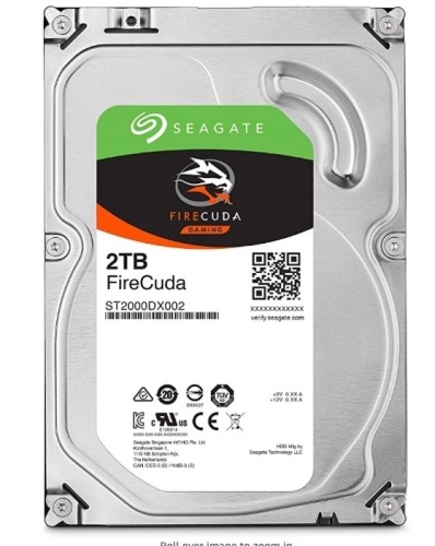 Seagate 2TB FireCuda Gaming SSHD 7200 RPM 3.5" Sata III Hard Drive ST2000DX002 - Lot 510