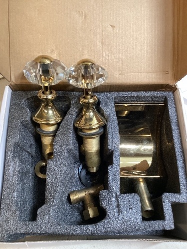 Waterfall Faucet, Crystal Handles - Lot 461