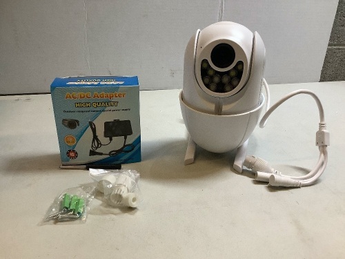 V380 Smart Wifi Camera, AC/DC Adapter, Untested, Appears New - Lot 629