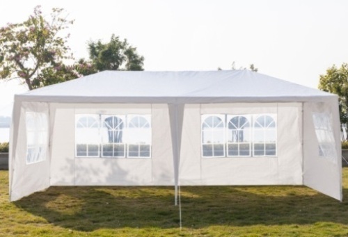 10'x20' 4 Sides Outdoor Party Wedding Tent w/ Spiral Tubes, Missing Hardware - Lot 550
