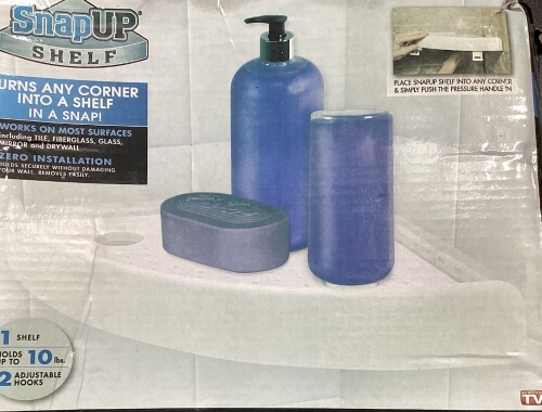 SnapUp Corner Shelf, White - Lot 492