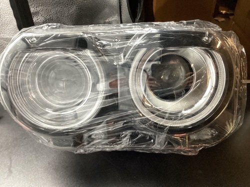 For Dodge Challenger 2015-UP SE R/T SRT LED Halo DRL Headlights Left Driver Side - Lot 744