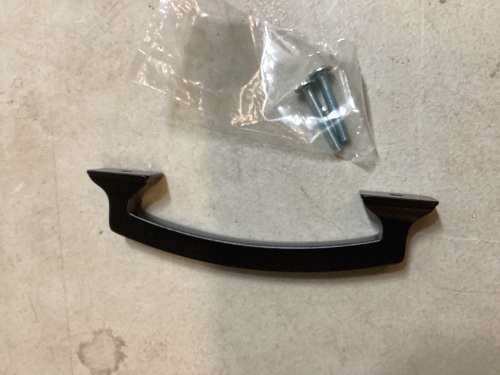 Liberty Classic Edge 3-3/4 in. (96 mm) Matte Black Cabinet Drawer Pull - Lot 836