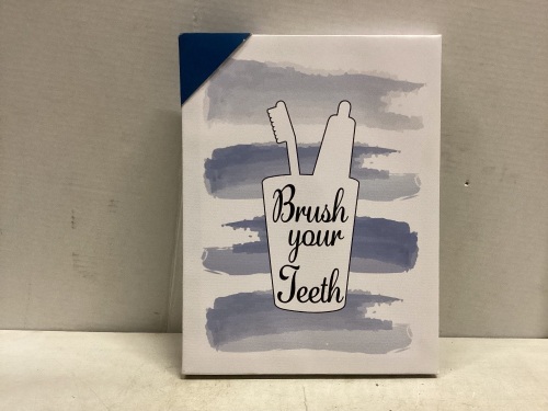 Brush Your Teeth Bathroom Decor  - Lot 616