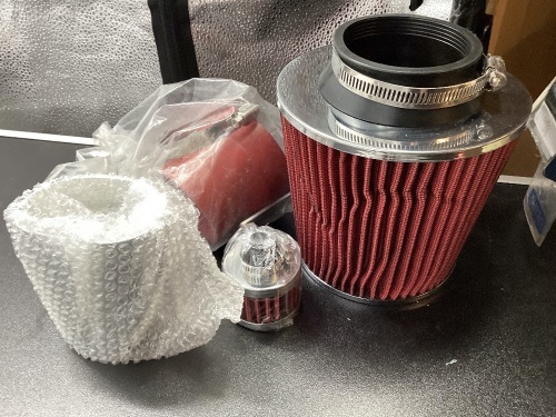 Cold Air Intake Pipe w/ Filter Kit - Lot 608