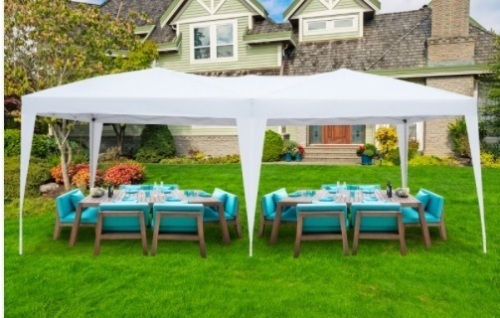 10'x20' Pop Up Wedding Party Tent W/ Carry Bag-White - Lot 703