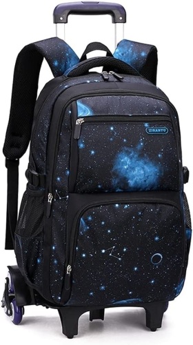 Starry Sky Kids Rolling Backpack - Lot 118