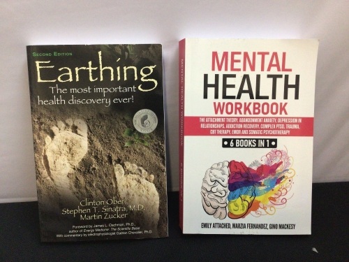 Lot of (2) Books - Earthing & Mental Health - Lot 127