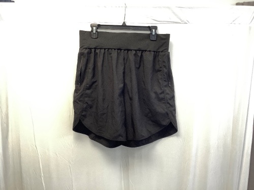 Women's Athletic Shorts, Black, XL - Lot 144