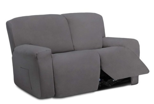 Easy-Going Stretch Loveseat Recliner Slipcover - Lot 147