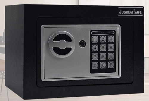 JUGREAT Safe Box with Light, 0.23 Cubic Feet - Lot 208