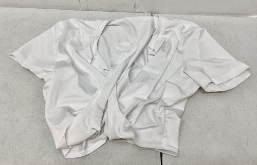 Womens Tie Front Crop Shirt, L - Lot 224