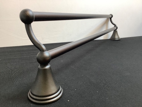 Oil Rubbed Bronze Double Rod Towel Bar - Lot 337