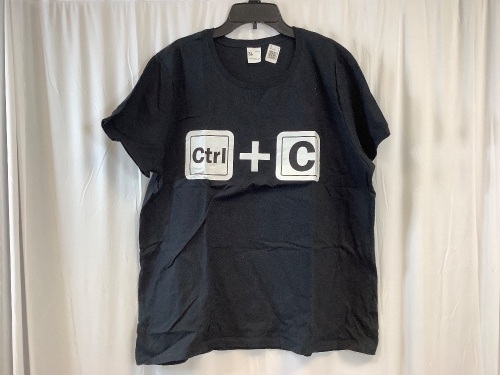 CTRL+C Shirt, Womens XL - Lot 343