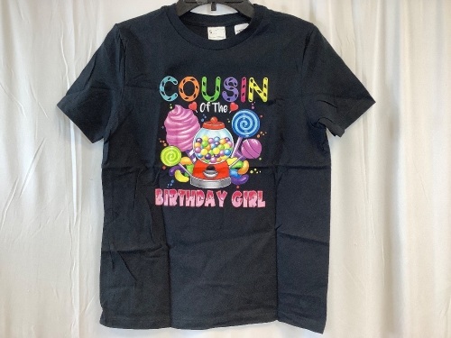 Cousin of the Birthday Girl Shirt, YS - Lot 351