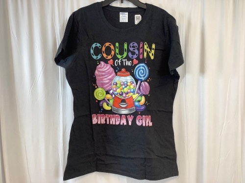 Cousin of the Birthday Girl Shirt, Ladies L - Lot 374