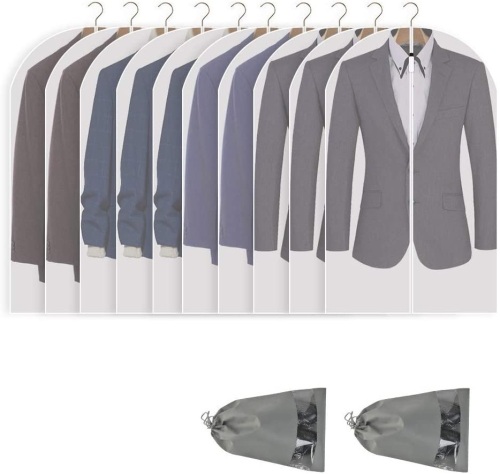 Perber Lightweight Hanging Garment Bags, 10pk - Lot 384