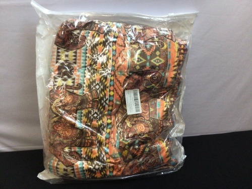Boho Elephant Plush Blanket - Lot 165