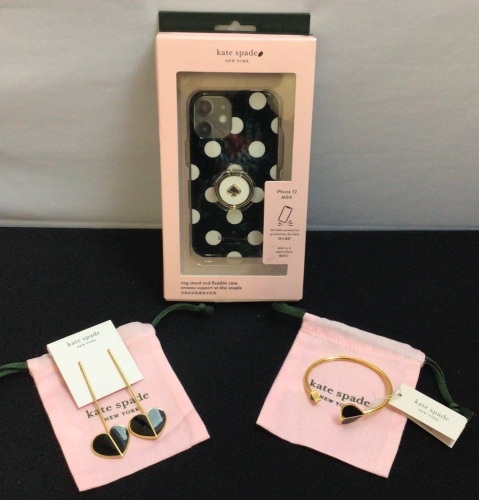 Kate Spade iPhone 12 Mini Case, Bracelet & Earrings - Lot 7