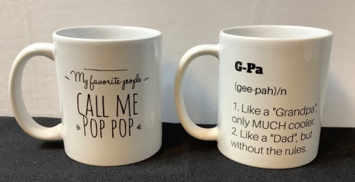 Lot of (2) Grandpa Mugs - Lot 571
