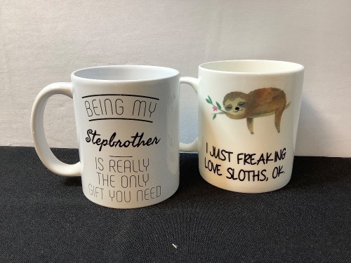 Lot of (2) Ceramic Theme Mugs - Lot 594
