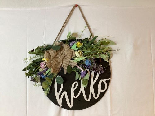 Hello Door Hanger - Lot 240