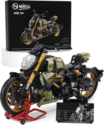 Nifeliz Tiavel Motorcycle Model Building Kit for Adults, 2025 pcs - Lot 312