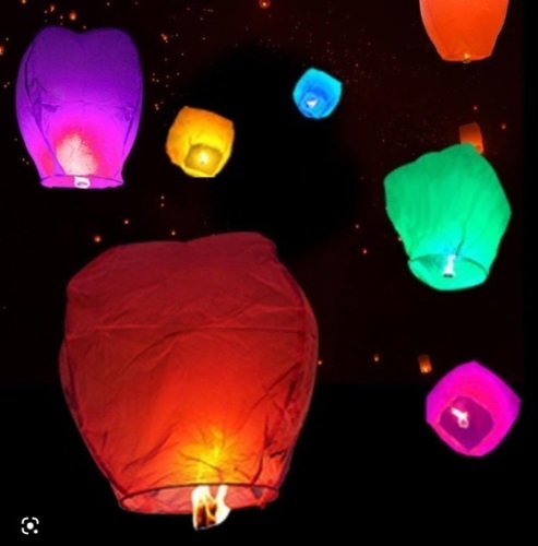 5 pack Sky Lanterns - Lot 289