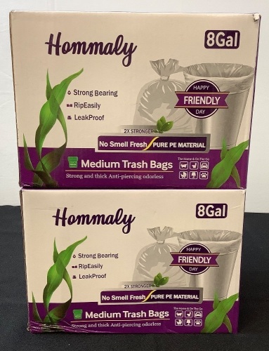 Lot of (2) Boxes of 8 Gal. Medium Trashbags, 300pk - Lot 173