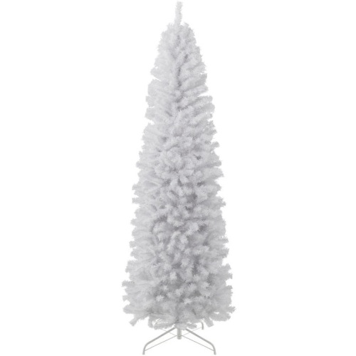 White Artificial Pencil Holiday Christmas Tree, 7.5ft - Lot 15