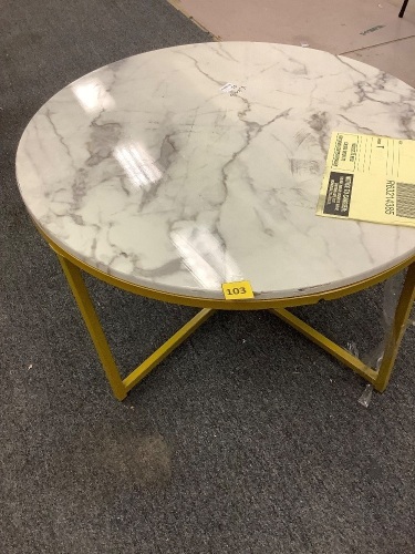 Faux Marble Coffee Table - Lot 103