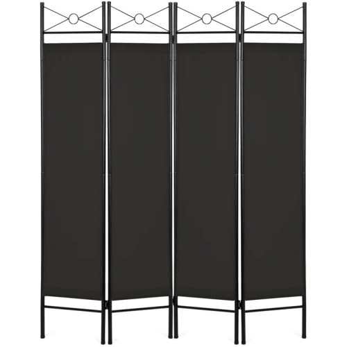 4-Panel Folding Privacy Screen Room Divider Decoration Accent, 6ft - Lot 7782