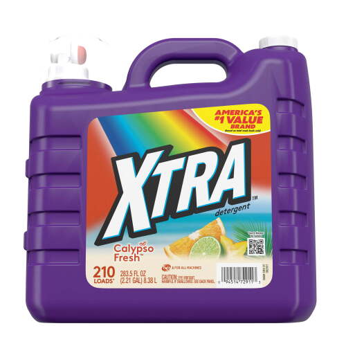 XTRA Calypso Fresh, 210 Loads Liquid Laundry Detergent, 283.5 Fl oz (Set of 2) - Lot 7813