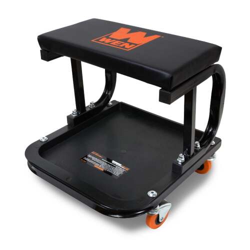 WEN 73011T 250-Pound Capacity Rolling Mechanic Seat with Onboard Storage - Lot 84