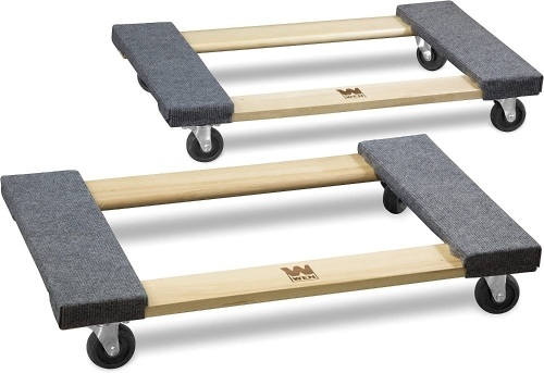 1320 lbs. Capacity 18 in. x 30 in. Hardwood Furniture Moving Dolly, Two Pack - Lot 171