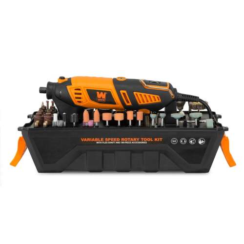 WEN 23190 1.3-Amp Variable Speed Steady-Grip Rotary Tool with 190-Piece Accessory Kit, Flex Shaft, and Carrying Case - Lot 127