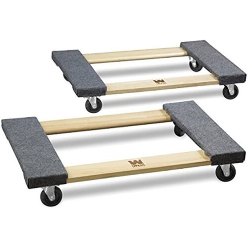 WEN 721830 1000 lbs. Capacity 18 in. x 30 in. Hardwood Movers Dolly (2-Pack) - Lot 181