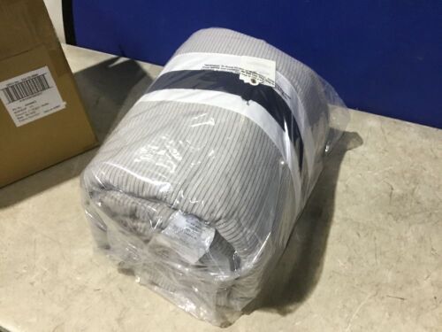 Full/Queen Microstripe Quilt, Taupe/Navy  - Lot 515
