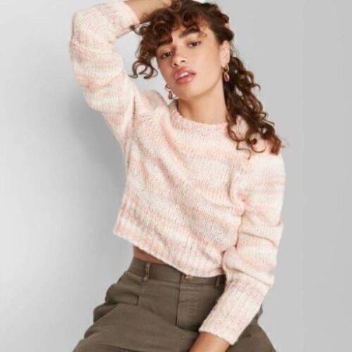 Case of (6) Wild Fable Women's Crewneck Pullover Sweater, Peach, Small - Lot 534