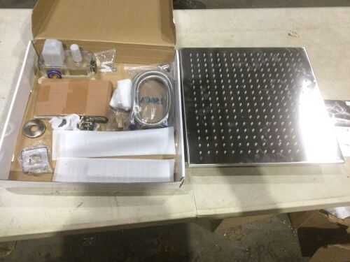 Stainless Steel Rainfall Showerhead  - Lot 794