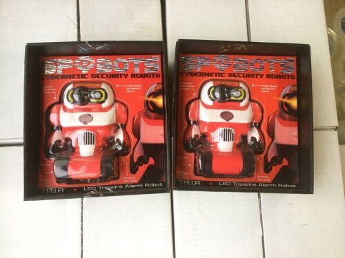 Lot of (2) Spybots Cybernetic Security Robots - Lot 1081