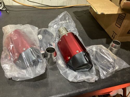 Motorcycle Slip-On Mufflers - Lot 646