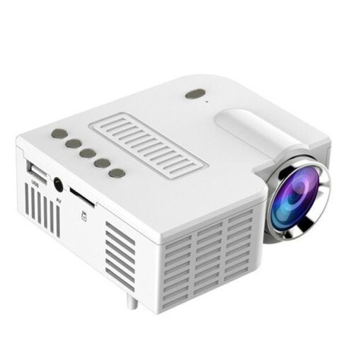 Portable Mobile Phone Sync Smart Projector, White - Lot 825