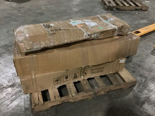 Lot of (2) Small Treadmills and a Chin-Up / Dip Rack - Lot 362