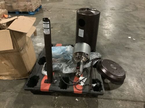 Propane Patio Heatern - Metal Housing has Damage, Burner Looks New - Lot 380