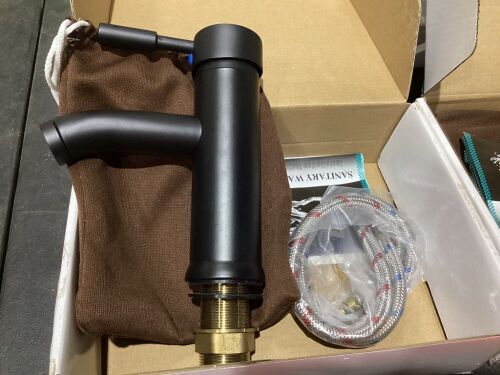 Lot of (2) Matte Black Bathroom Faucet  - Lot 990