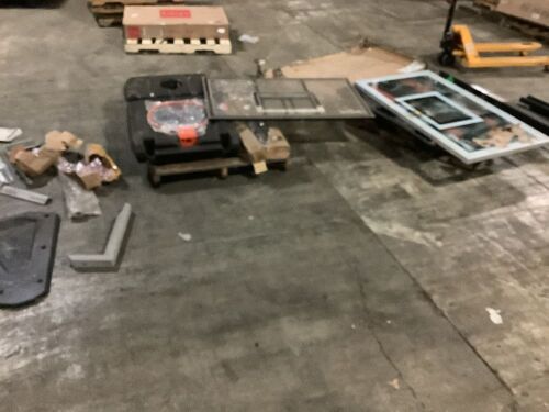 Spaulding Portable Basketball System and Parts for an Inground System  - Lot 335