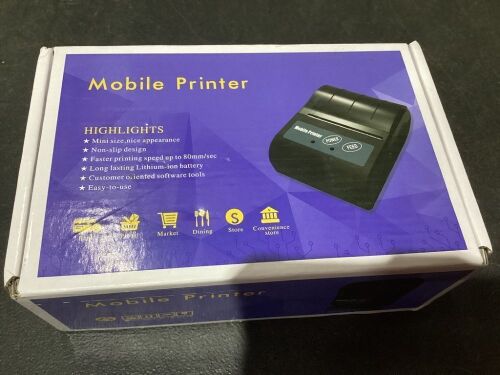 Mini Mobile Thermal Printer  - Lot 584