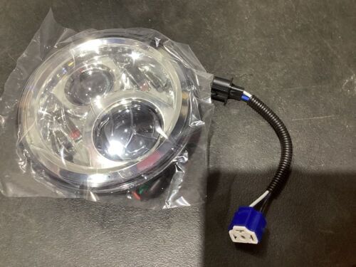 Lot of (2) Round LED Headlights  - Lot 980