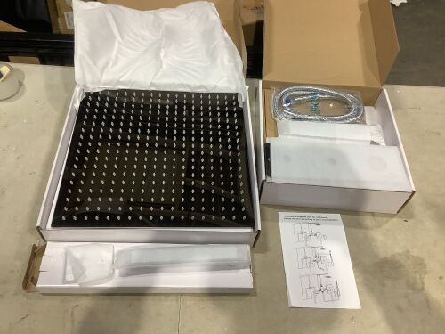 Thermostatic Shower Faucet Set 16 inch Rain Head - Chrome - Lot 711
